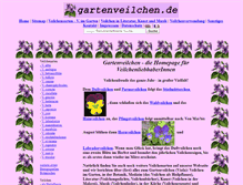 Tablet Screenshot of gartenveilchen.de